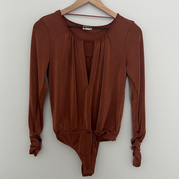 Free People Kaya Keyhole Bodysuit Size S - Picture 4 of 8